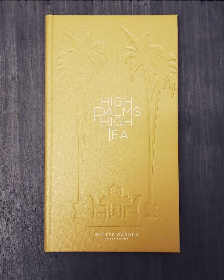 London Textile Menu Cover