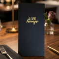 luxury faux leather menu cover