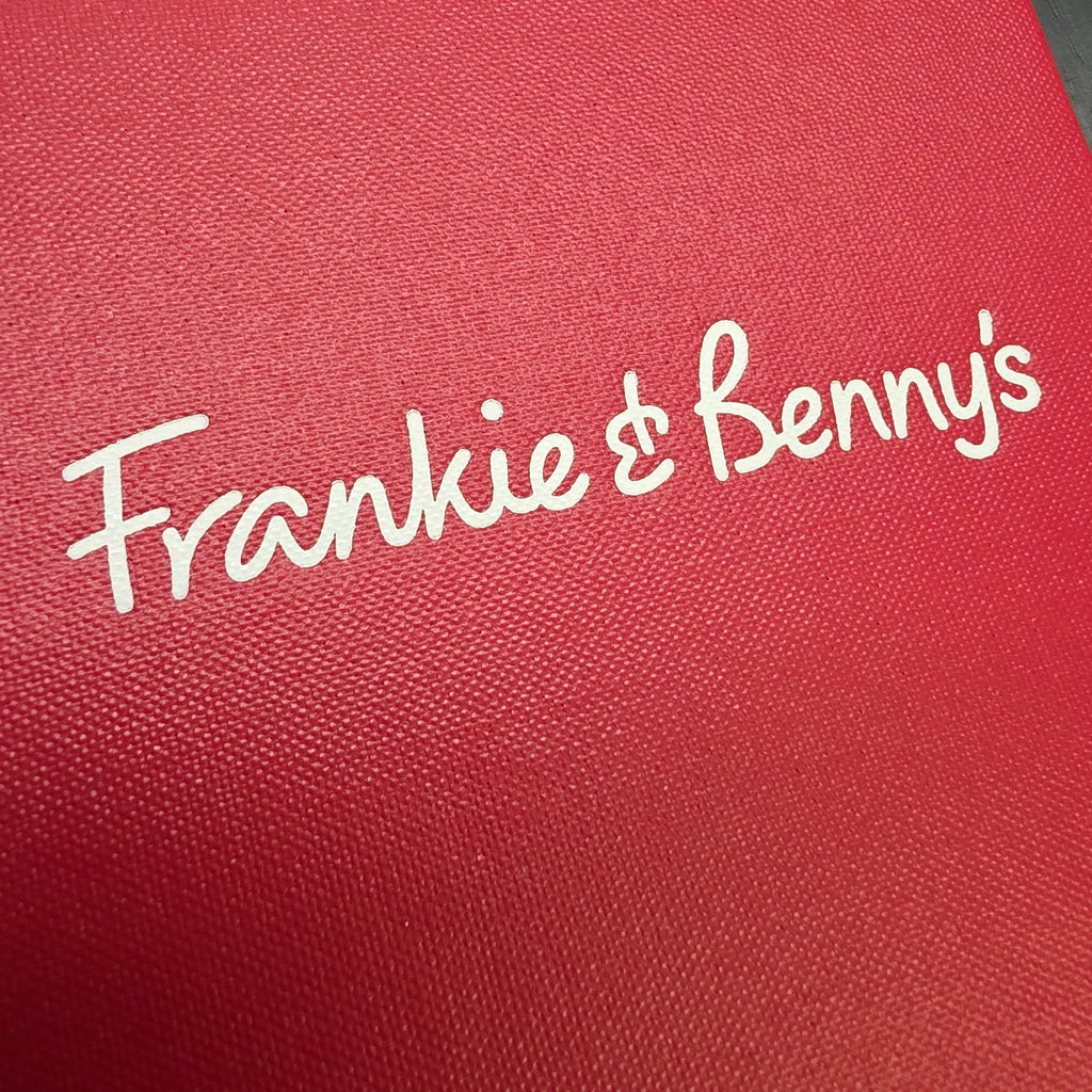 London Textile Menu Cover
