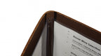 Saddle Hide Real Leather Menu Covers